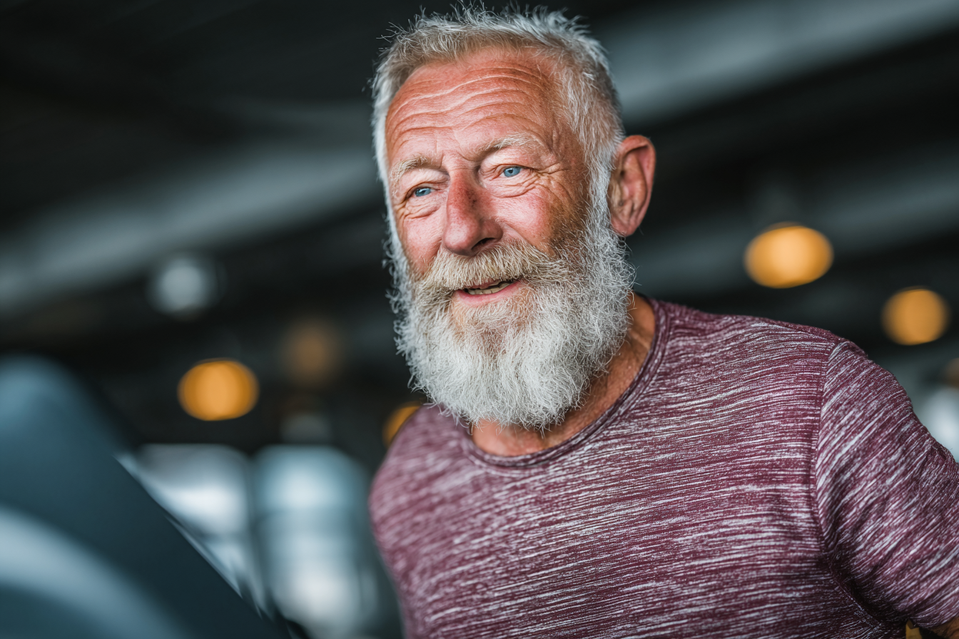 Skupina seniorov vykonáva jemné tanečné pohyby v príjemnom štúdiu